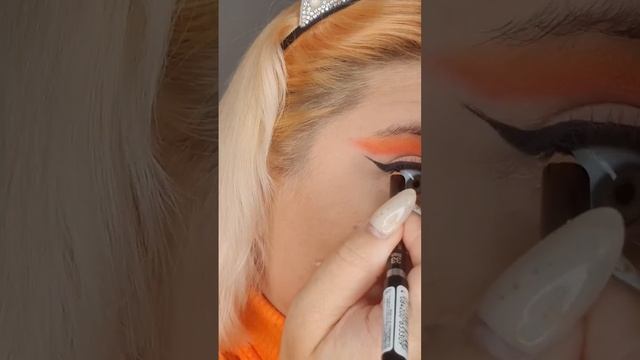 ORANGE EYESHADOW MAKEUP | Оранжевый макияж #макияж #косметика #туториал #makeup