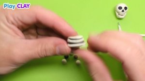 How to make HUMAN SKELETON out of Clay