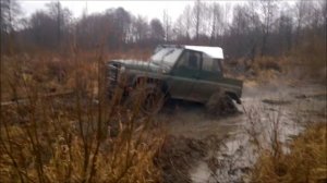 Уаз на военных мостах. На что способен уаз.