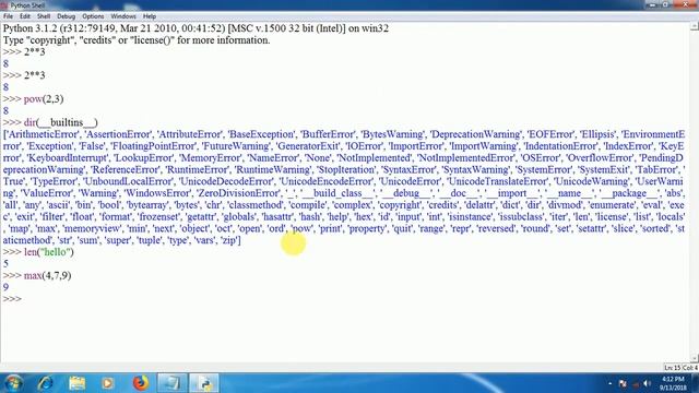Python Tutorial for Beginners 5   Built in Modules and Functions (English) Anna University