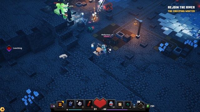 Minecraft Dungeons Creeping Winter (Co-op) // Frosted Fjord смотреть онлайн