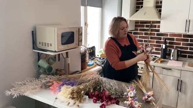 ЗИМНИЙ БУКЕТ ИЗ СУХОЦВЕТОВ смотреть онлайн