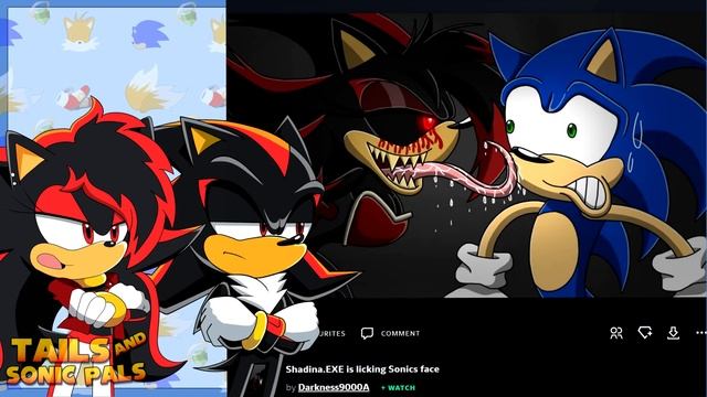 Shadow & Shadie VS DeviantArt | Female Shadow.EXE LOVES SONIC?  (FT Tails) смотреть онлайн