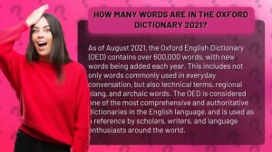 How many words are in the Oxford Dictionary 2021?