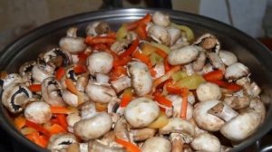 Вкусный Салат из Шампиньонов с Перцем. Рецепт на зиму