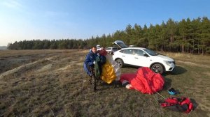 с. Воскресенское. Змеиные горы Саратовская область, летаем на параплане, катаю на моноколесе :)