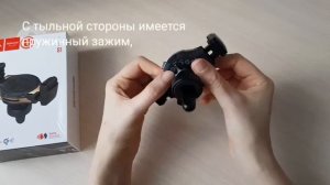 Автомобильный держатель для телефона в дефлектор с беспроводной быстрой зарядкой Hoco S1