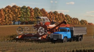 Farming Simulator 22 / Карта Кошмак / КОЛОС СК-6 на уборке сои