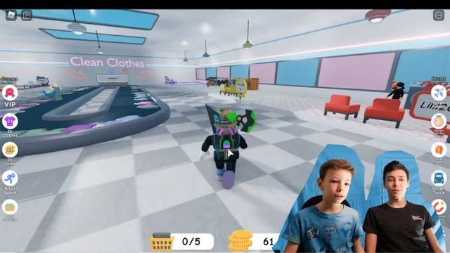 Симулятор стирки в ROBLOX! Стираем ГРЯЗНЫЕ ВЕЩИ!! AVK смотреть онлайн