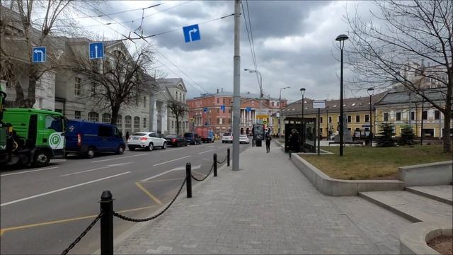 Москва. Прогулка по Новой Басманной улице (New Basmannaya Street)18.04.2019