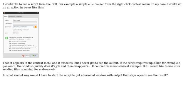 Run script from GUI with terminal output смотреть онлайн