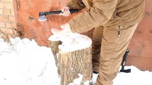 Ломаем пластиковые топоры на морозе (Patriot колун, Fiskars X7, Миша Молотов, Tesla A-01)
