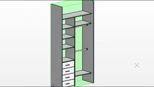 Варианты установки выдвижных ящиков в встроенный шкаф купе