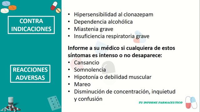CLONAZEPAM, Para Que Sirve Clonazepam y Cómo se Toma Para ansiedad смотреть онлайн