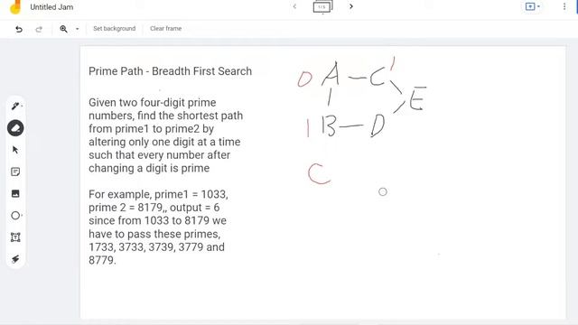 Shortest Prime Path - Breadth First Search смотреть онлайн