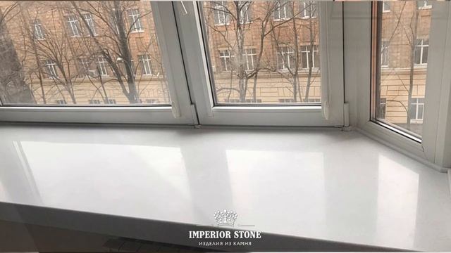 Подоконники из искусственного камня Hanex Cubic C-004 Transblanc смотреть онлайн