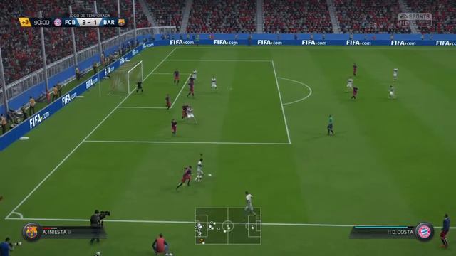 FIFA 16 Chapéu do Douglas Costa no Iniesta смотреть онлайн