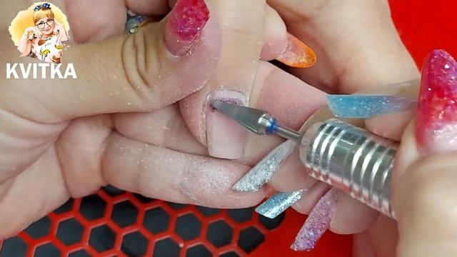 Как спилить покрытие на ногтях маникюрным аппаратом: Зачем такие толстые ногти: Долгая коррекция смотреть онлайн