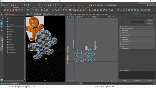 UV Map a Gingerbread Cookie in Maya 2023 смотреть онлайн