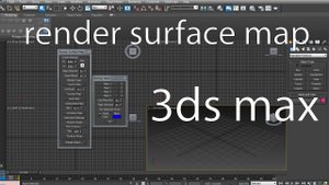 Инструмент render surface map в 3ds max