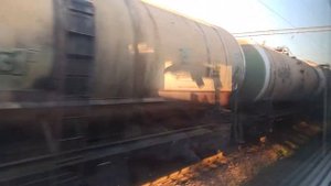 Прибытие на станцию Бологое (вид из окна поезда)