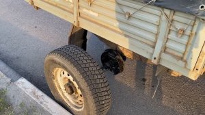 Вылетела полуось, Уаз фермер.