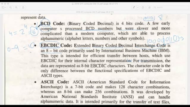 encoding schemes (BCD, EBXDIC, ASCII, UNICODE) смотреть онлайн