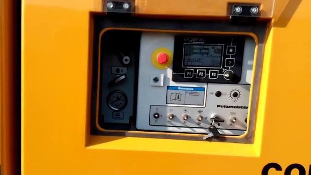 Бетононасос Putzmeister BSA1407D 2014г. запуск и работа