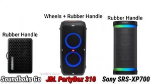 Soundboks Go vs JBL PartyBox 310 vs Sony SRS-XP700 Comparison