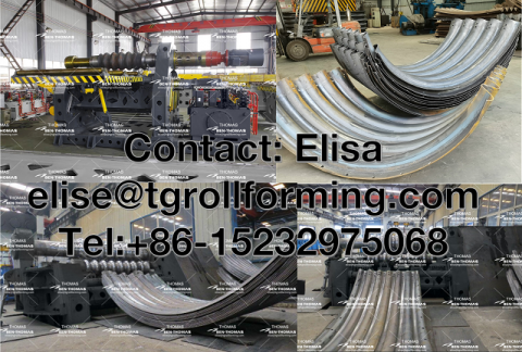 Steel corrugated culvert pipe production line