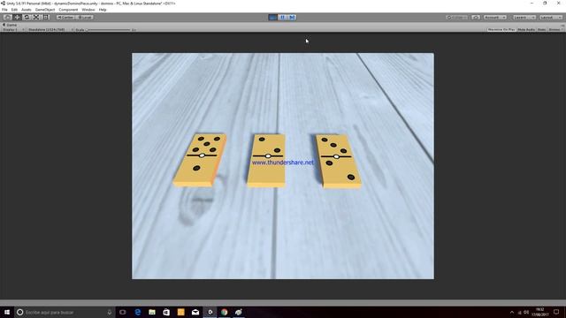 Domino Unity 3D game concept