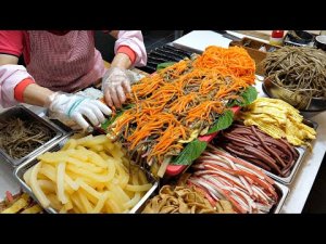 Мы продаем 1200 кимбапов в день! Великая корейская бабушка. / korean street food