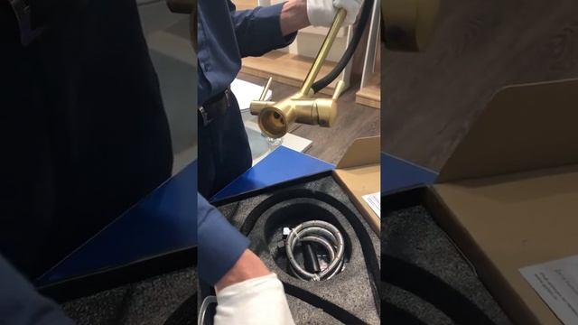 Распаковка: смеситель Gappo 4398 в цвете бронза. смотреть онлайн