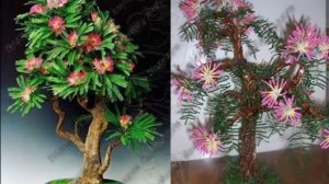 Альбиция из бисера