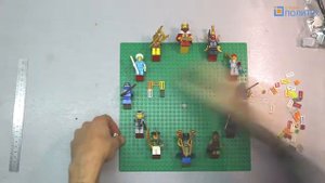 Настенные часы в стиле Лего (Wall clock in Lego style)