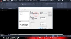AutoCAD Text Style || Set custome text style || Change text properties