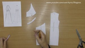 Сарафан с открытой спиной. Моделирование.