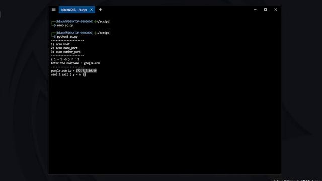 best script python to git host ip and more options | سكربت بايثون لحصول علي ip لسيرفر الموقع واخر смотреть онлайн