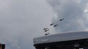 Взлет и выступление группы  "Беркуты" на Ми28Н "Ночной охотник" на авиашоу в Кубинке!