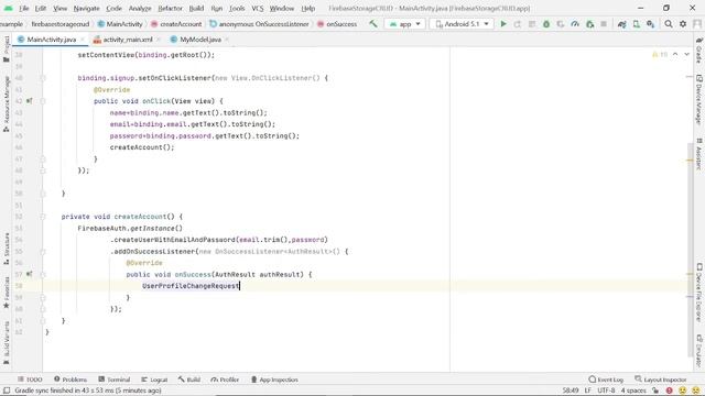 Set Display Name In Firebase Authentication | Android Studio | Code The World