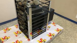 Обзор чугунной печи-сетки. Бюджетная чугунная печь для бани Жара-Люкс. Новинка!