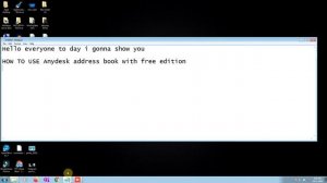 How to save anydesk remote address to your personal address book (Folder)