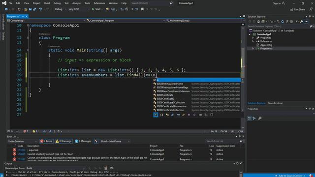 lambda expression in c# смотреть онлайн