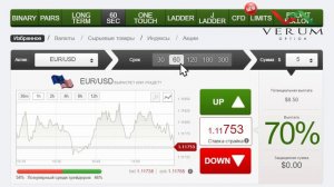 Как работать с торговой платформой Verum Option