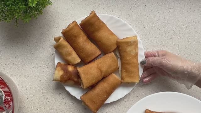 Самые вкусные блины с начинкой! Блины с бананом и шоколадом, блины с творогом