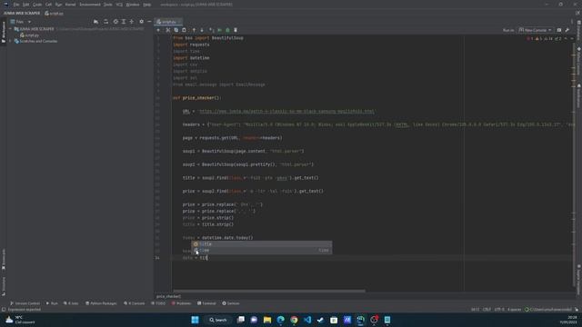 Track Your Favorite Product Using Python | Darija | Portfolio Project смотреть онлайн