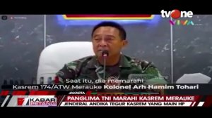 Detik-detik Panglima TNI Andika Perkasa Marah, Tegur Anggota Main HP | Kabar Petang tvOne