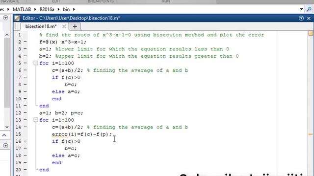 Bisection Method Coding in Matlab, Plotting the solution Graph with full explanation смотреть онлайн
