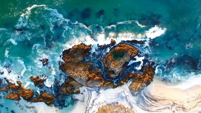 Шум моря и волн, видео для релаксации и медитации. 10 часов HD качество смотреть онлайн