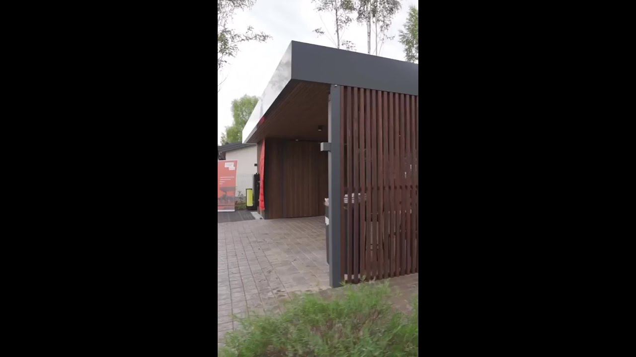 Делимся одним из вариантов автомобильного навеса с хозпомещением от Garden Cube смотреть онлайн